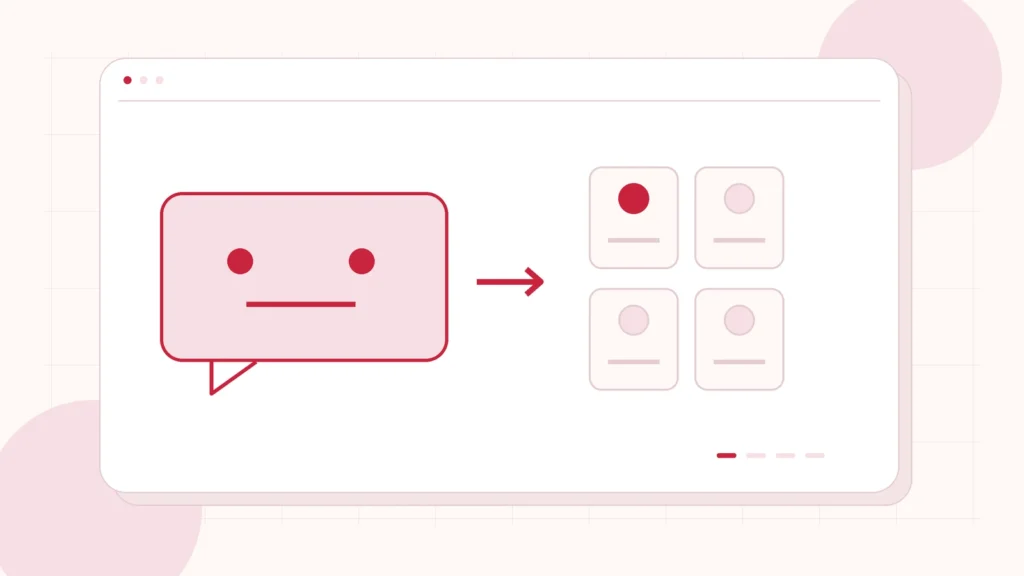 Editorial illustration of a chatbot budget divided into setup, connections, usage and ongoing review