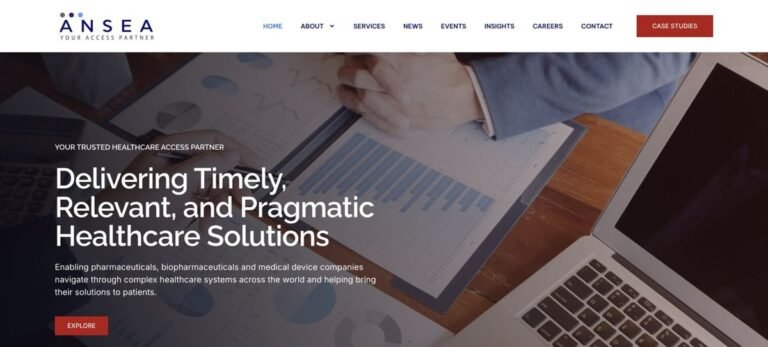 Ansea Consulting website preview
