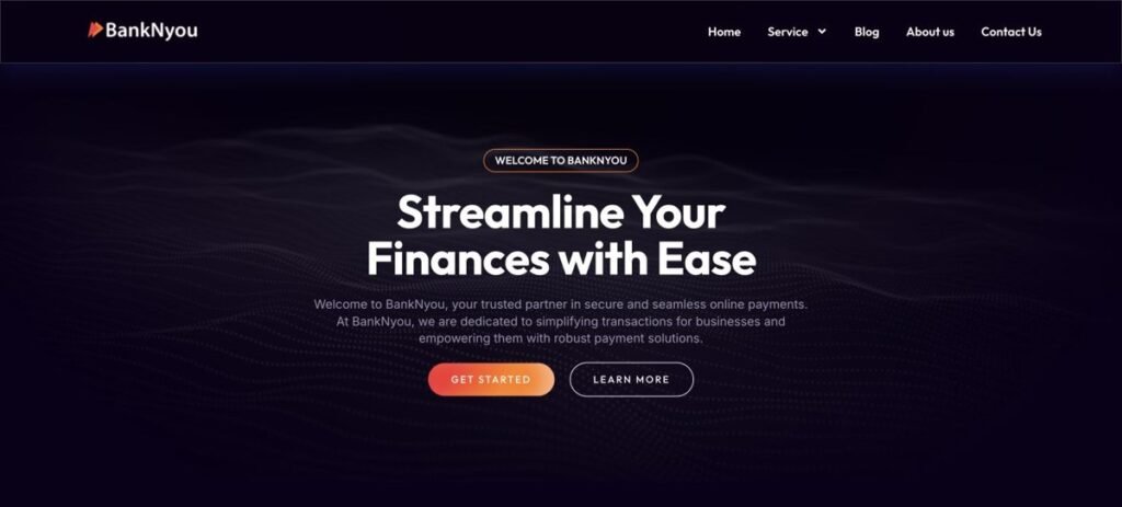 BankNyou website preview