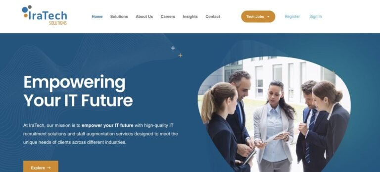 IRA Tech Solutions website preview