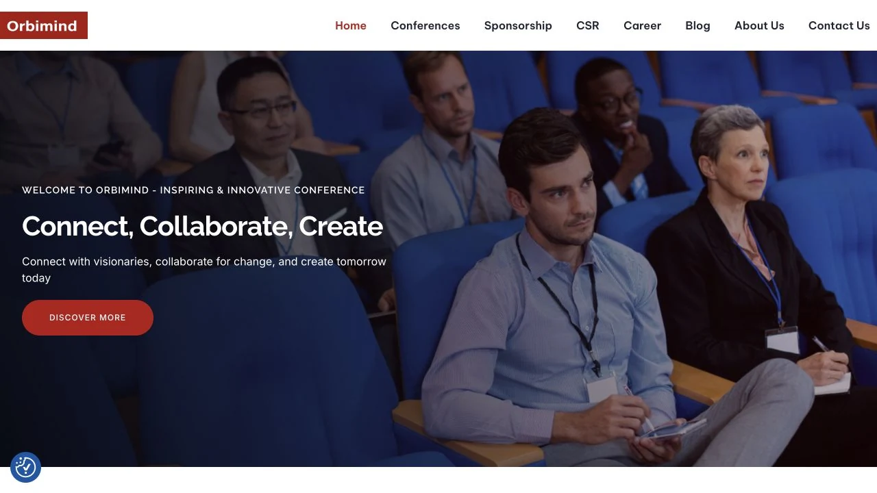 Orbimind website screenshot