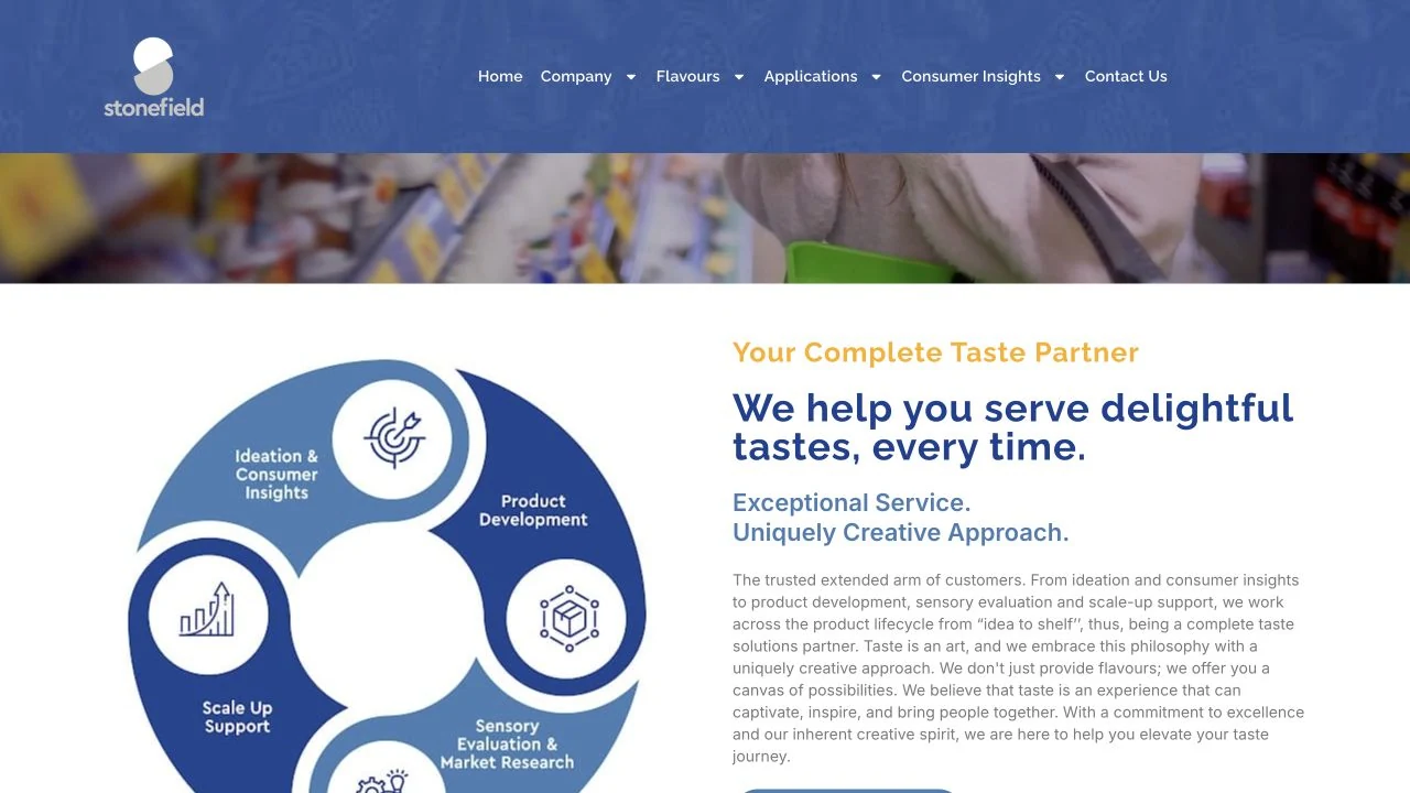 Stonefield website screenshot
