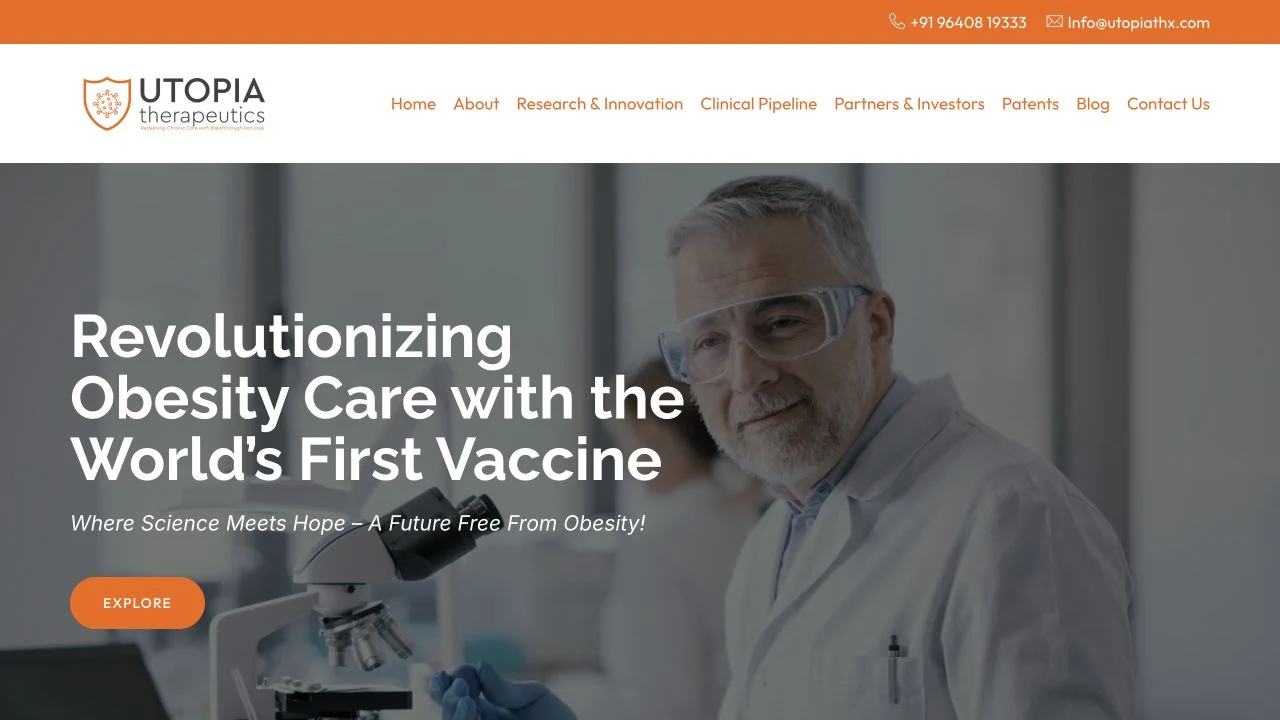 Utopia THX website screenshot